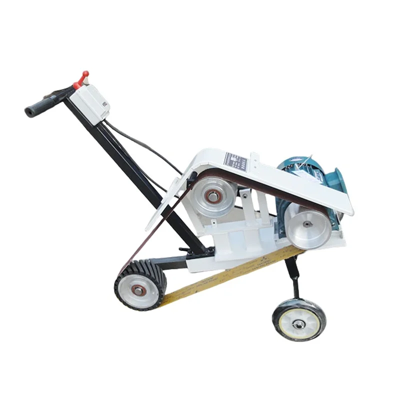 Hand Push Belt Sander Steel Plate & Welding Deburring Machinery Industry