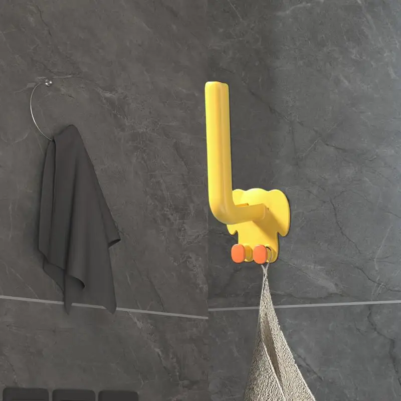 

Wall Coat Hooks Elephant Clothes Hanger Set Of 2 Multi-purpose Wall Hooks For Bathroom Bedroom Kitchen Laundry Home Toilet
