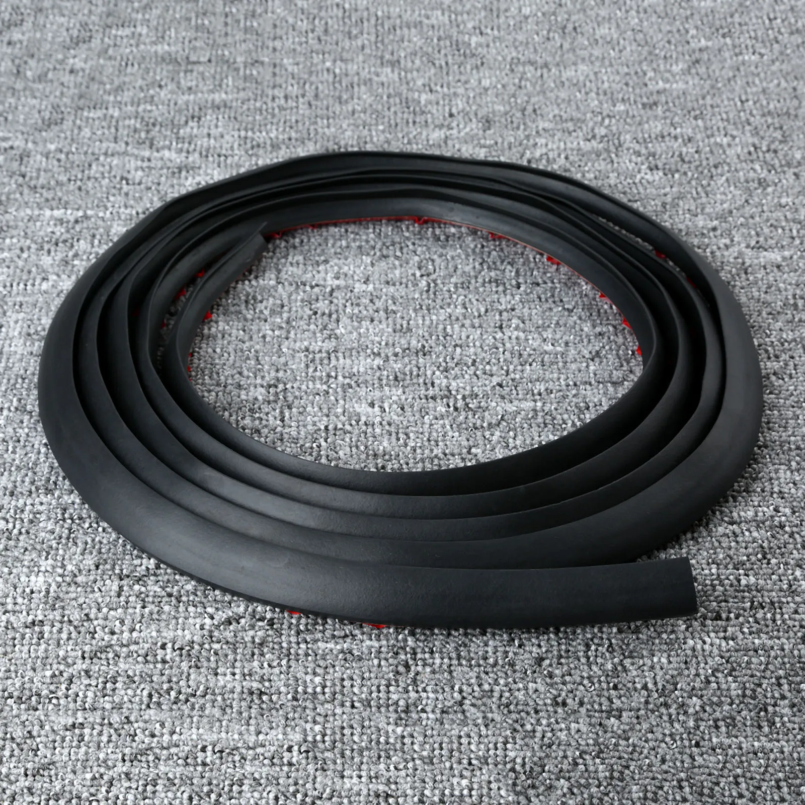 

4M Universal Auto Car Truck Door Bottom Trim Edge P-shape Rubber Sealing Strip Weather Strip Hollow Adhesive Sound Insulation