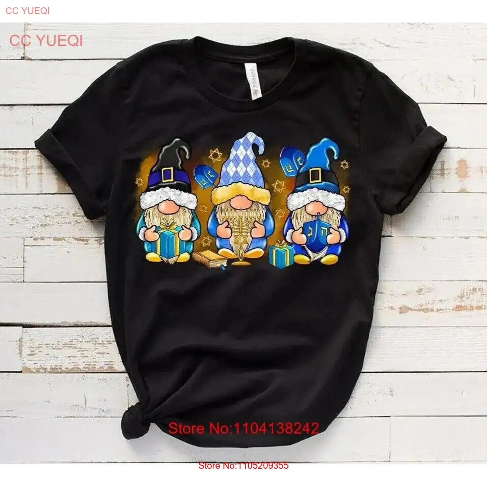 

НОВЫЕ праздничные футболки Menorah Happy Hanukkah с еврейскими гномами Dreidel S 5X, винтажные потертые мужские футболки унисекс с мягким рисунком, удобные