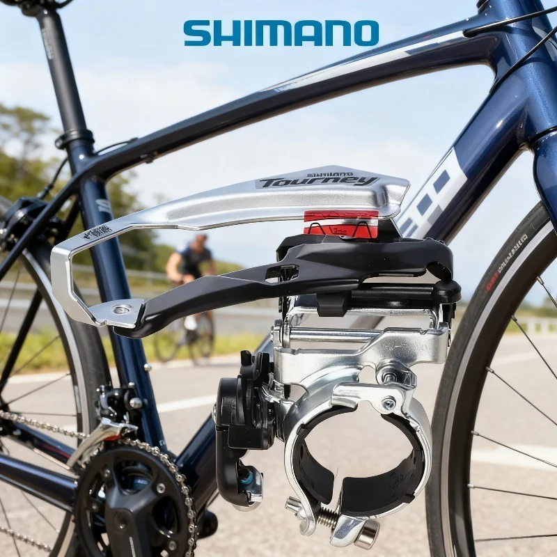 Himano tourney fd ty500 3x6 velocidade 3x7velocidade 3x8 velocidade braçadeira de desviador dianteiro 31.8mm 34.9mm banda montagem para mtb mountain bike