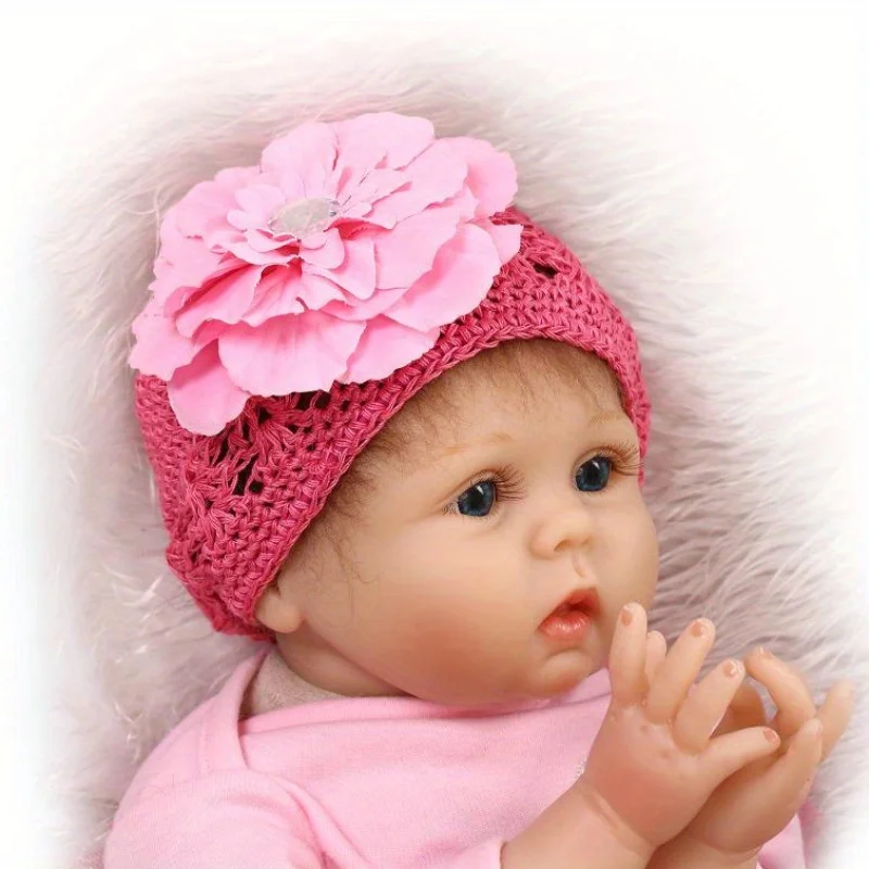 BZDOLL realistico 55cm Reborn Girl Baby Doll 22 pollici vivo morbido Silicone neonato Bebe adorabile giocattolo della buonanotte regalo di natale per i bambini