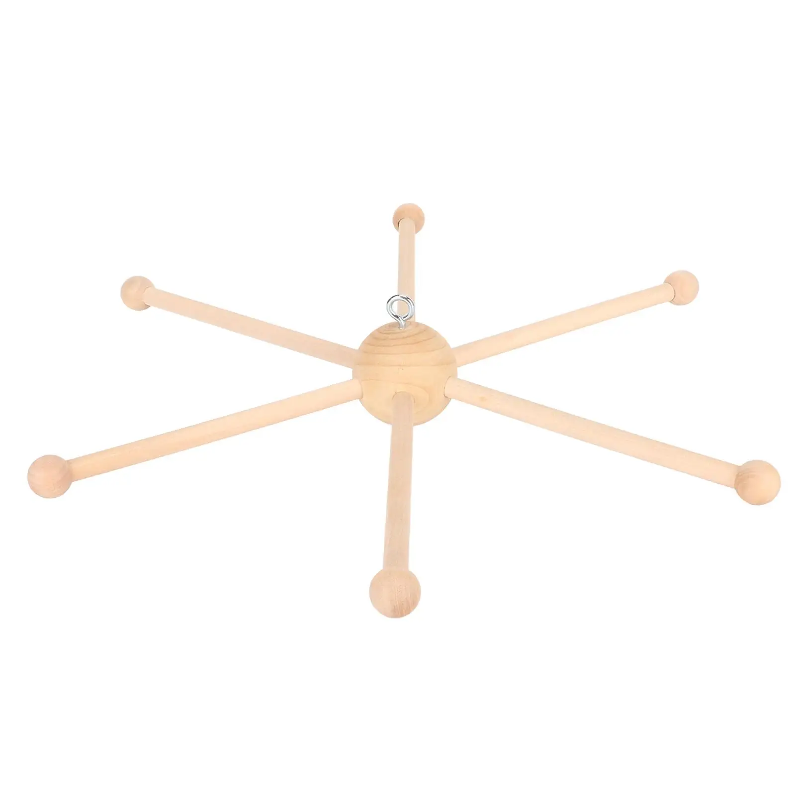 مجموعة شماعات متنقلة لسرير الأطفال الخشبي الطبيعي لألعاب السرير لديكور حضانة الرياح