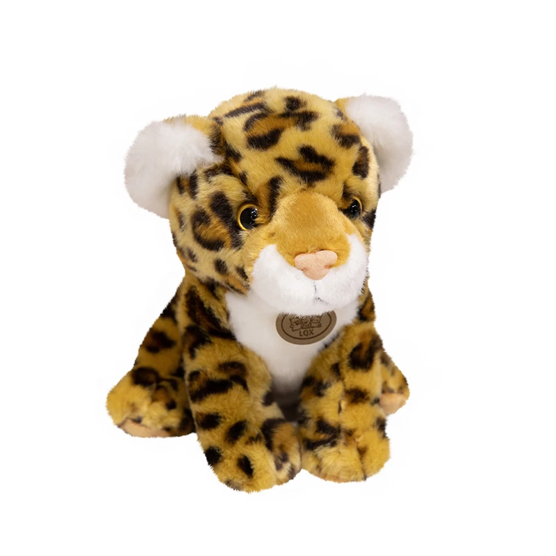 Echte Leopard Plüsch Spielzeug Nette Simulation Gepard Cub Modelle Gefüllte Weiche Tier Baby Puppe Zimmer Dekor Nettes Geschenk