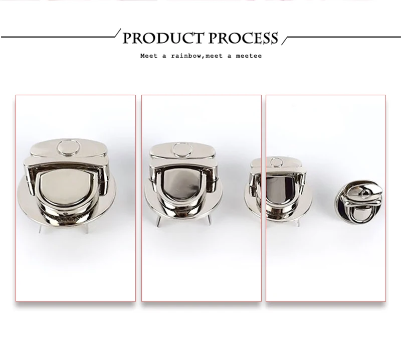2/5Pcs Metal Turn Lock Snap Buckles for Handbag Women Bag Twist Locks Clasps Closure DIY Latch Buckle Hardware Accessories