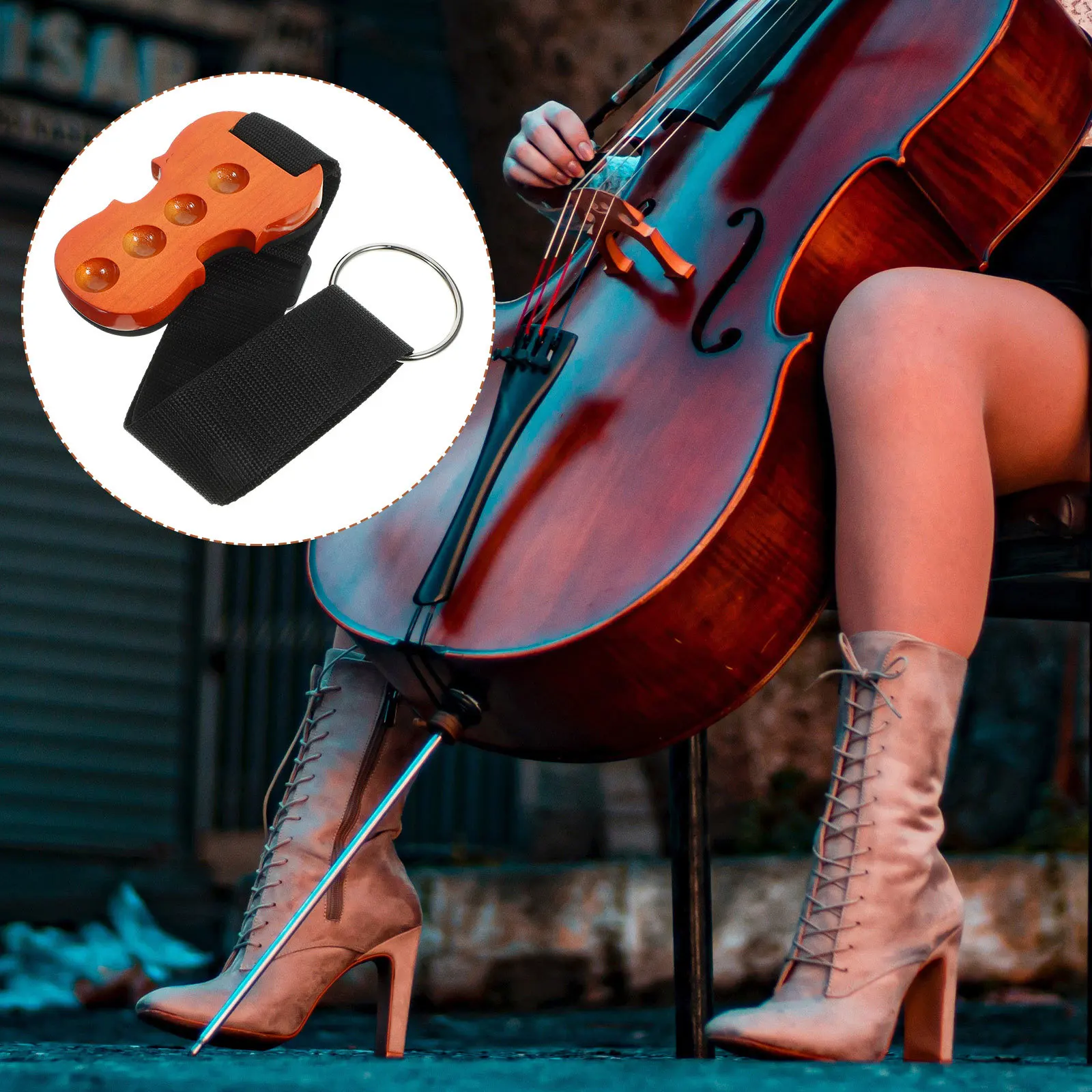 

Cello Endpin Nonslip Pad Adjustable Design Quality Nonslip Device Stable Cello Accessories Antiskid Stopper Rest Stand