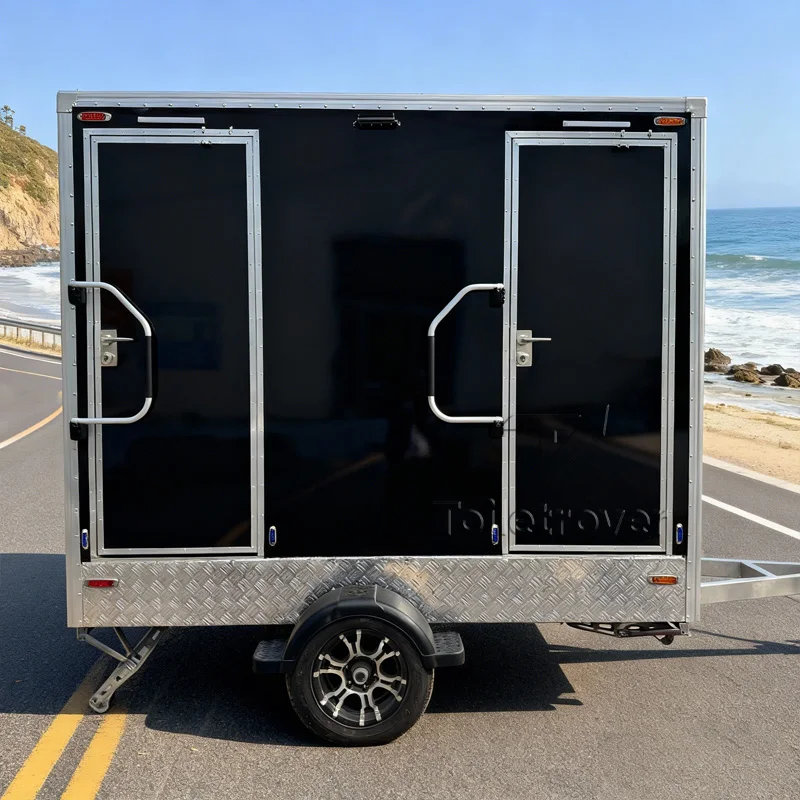 Cheap Price Vip Mobile Toilet Trailer Luxury Portable Bathroom Trailer Premium Restroom Trailer with Shower