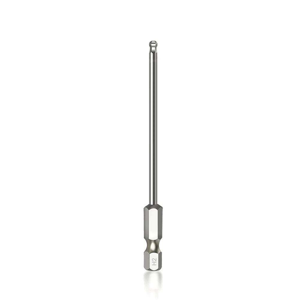1PC Screwdriver Bit Ball End Hex H2/2.5/3/4/5/6/8 Metric Hex Bit 65mm Long Magnetic Driver Bit Household Hand Tools