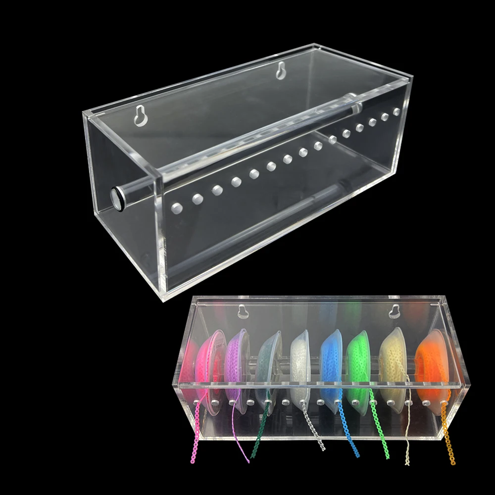 Dental Orthodontic Chain Storage Box for Elastic Power Chain Dispenser Placing Box Organizer Dentistry Materials