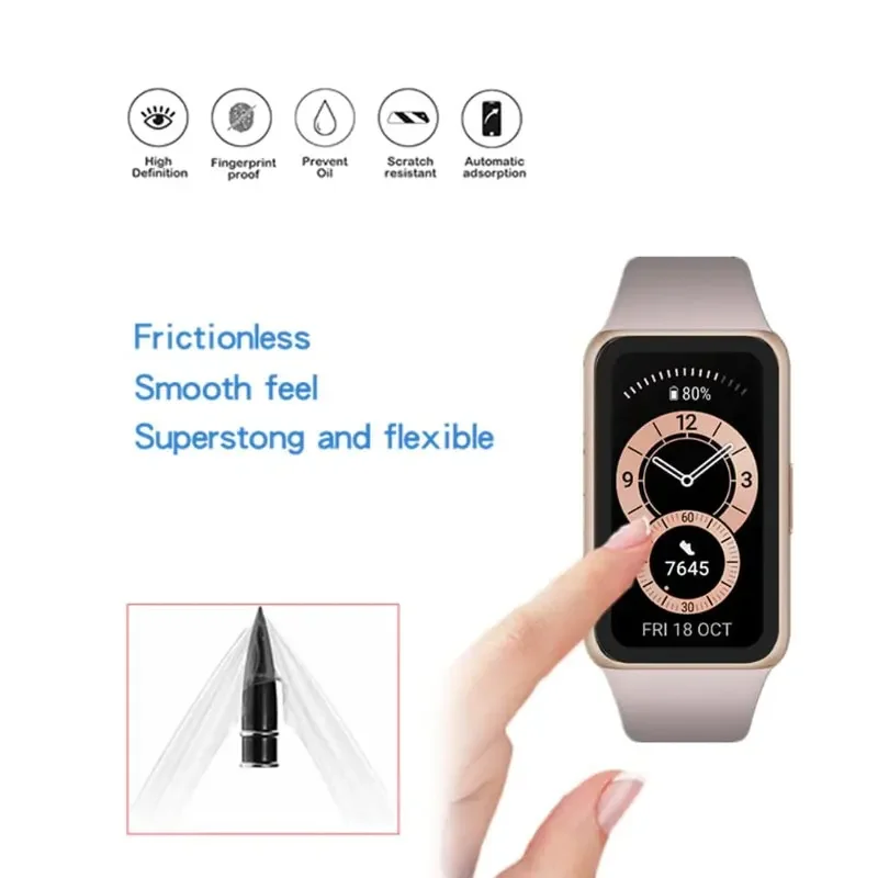 Beschermend Zacht Glas Voor Huawei Horloge Fit 2 Screen Protector 3D Gebogen Rand Beschermfolie anti-kras Voor Huawei Band 6 7 8