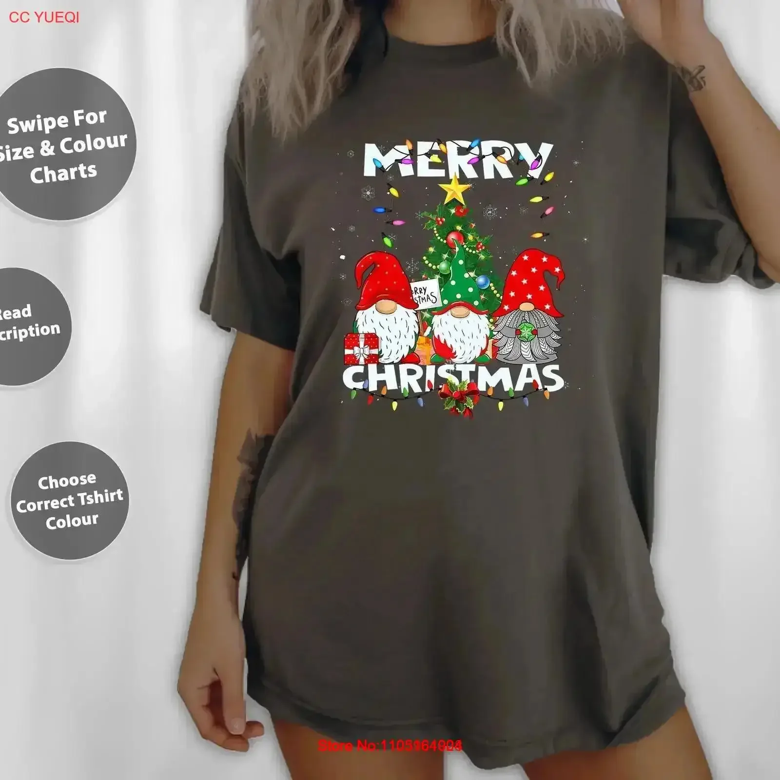 

Merry Christmas Gnome Funny Family Xmas Boys Girls Kid T Shirt SweaT Tote Bag 144094 vintage Washed Soft Breathable graphic