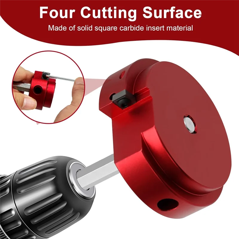 AEE6-04526 For PPR300 Plastic Pipe Joint Reamer, Accepts Standard 1.27In Drill Bit, Suitable For Water Lines, Drain Lines