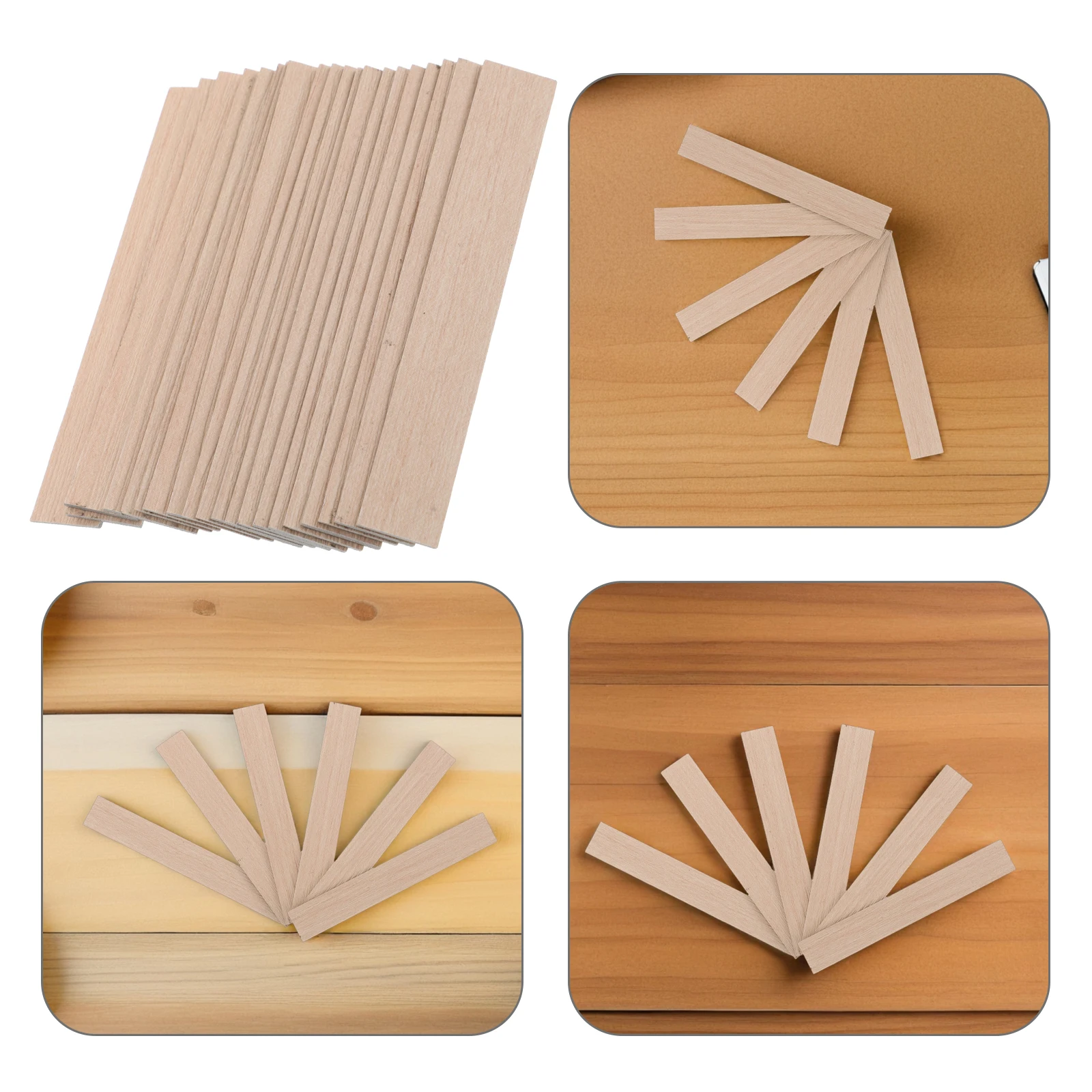 

40 Pcs Mini Collage Floor Dollhouse Floorboards Wallpaper Tiles Wood Miniature Flooring for Crafts Peel and Stick Planks