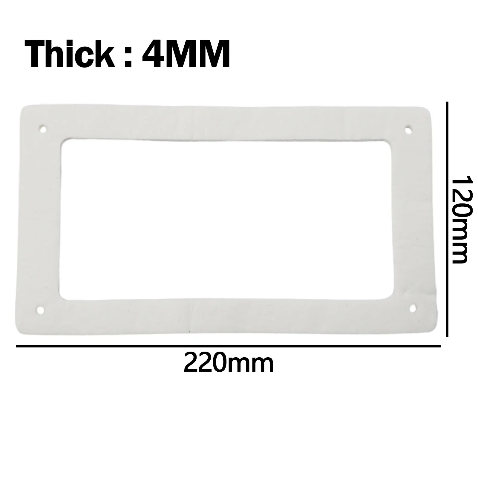 1pcs Ceramic Fiber Seal For MCZ Inspection-Flap - 220 X 120 X 4 Mm Home Improvement For Fireplaces Stoves For MCZ Hardware