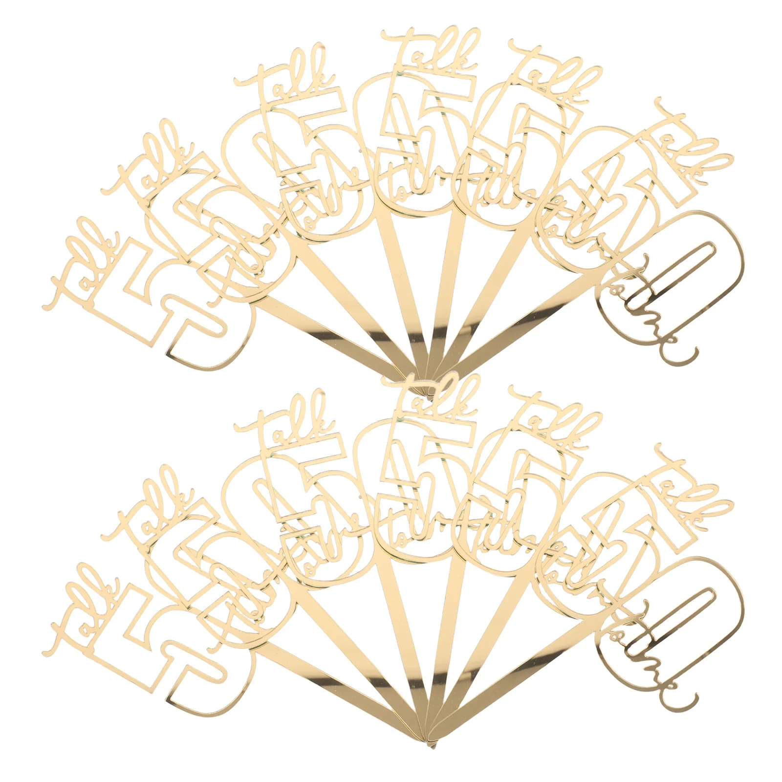 

12Pcs Birthday Cake Topper Numbers Acrylic Cake Decorations for 50Th Anniversary Party Milestone Celebration Supplies