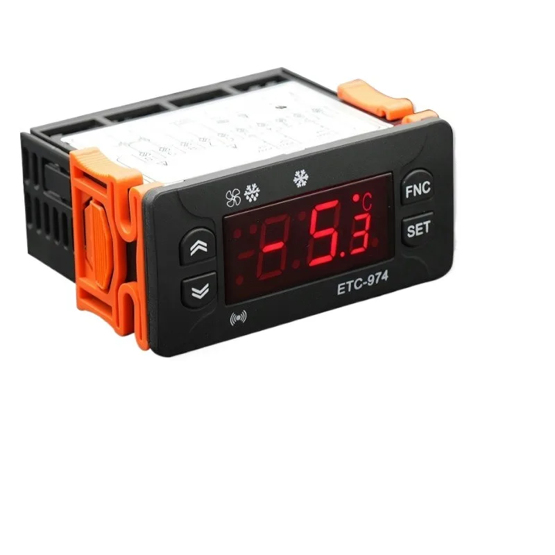 ETC-974 Mini Temperature Controller 220V for Refrigerator Dual Sensor Thermostat Regulator