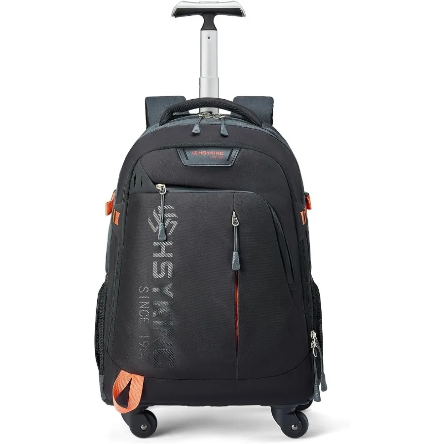 حقيبة ظهر للكمبيوتر المحمول مقاومة للماء مقاس 20 بوصة، حقيبة ظهر بعجلات لأشخاص الأعمال البالغين وركاب السفر