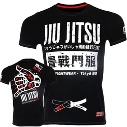 Brazilian Jiu-Jitsu Men'S Jiu-Jitsu Mma Compression 3Dt Shirt Top Short Sleeve Boxing Training Muay Thai Fashion Casual T Shirt