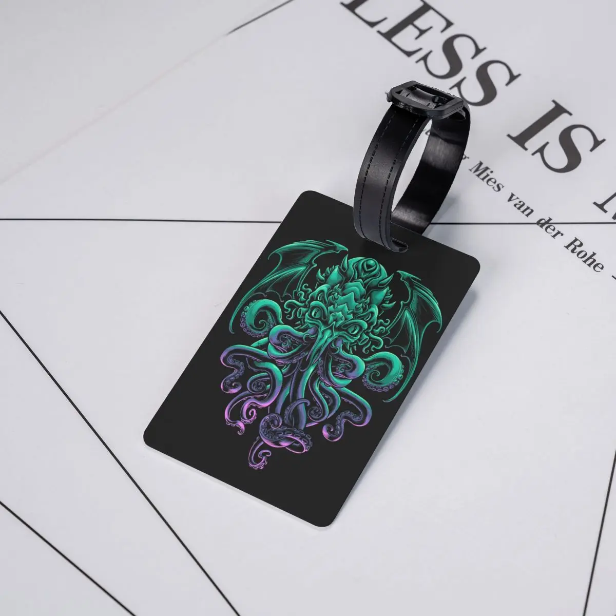 H. p legal personalizado. O Velho Deus de R'lan Bagagem Tag, Lovecraft Cthulhu, Proteção de Privacidade, Bagagem Tags, Travel Bag Labels, Mala