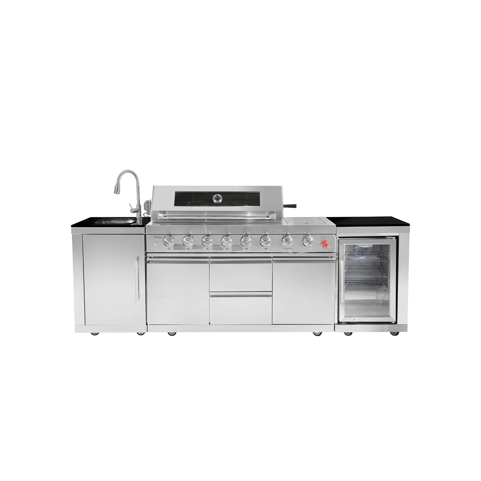 

Роскошные уличные грили для барбекю на природном газе, высококачественная стальная отвертка с железным уровнем, складная функция, пропановое зажигание для домашнего использования