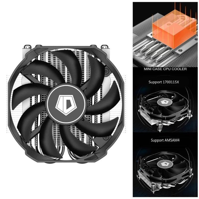 ID-COOLING IS-30 94x30mm Low Cooling Fan 4Pin PWM High Air Pressure Low Noise PWM Cooling Fan CPU Cooler