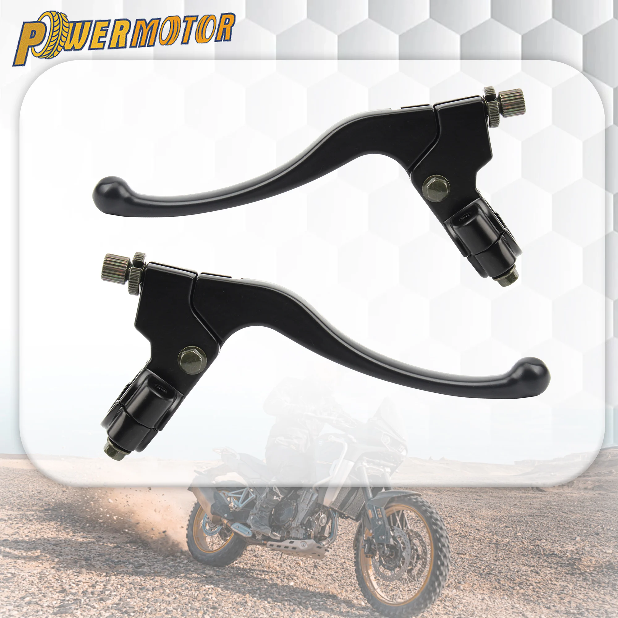 

Universal Motorcycle Left Right Brake Clutch Levers 22mm Handlebar Clamp CNC Aluminum Alloy For Pit Bike Motocross Scooters ATV