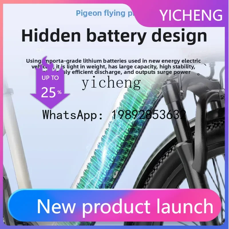

Flying Pigeon Electric Power Bicycle Commuter Lithium Battery Adult Electric Vehicle Small Battery Bicycle