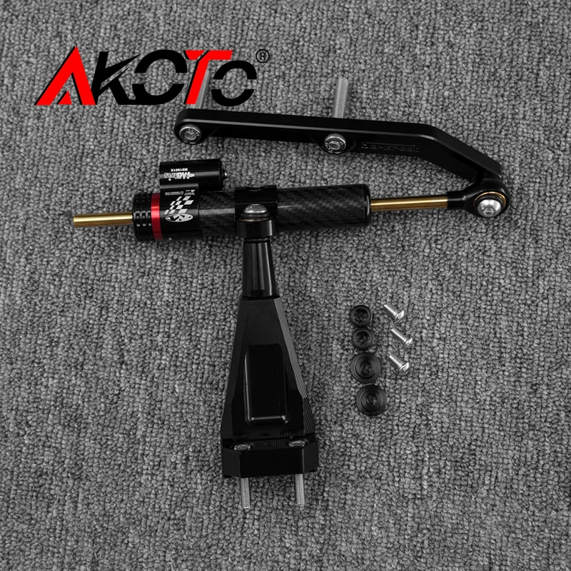 Motorcycle Damper Stabilizer Bracket Complete Kit FOR QJMOTOR SRK600RS Street Srk600 SRK 600RS 600 RS Directional Steering