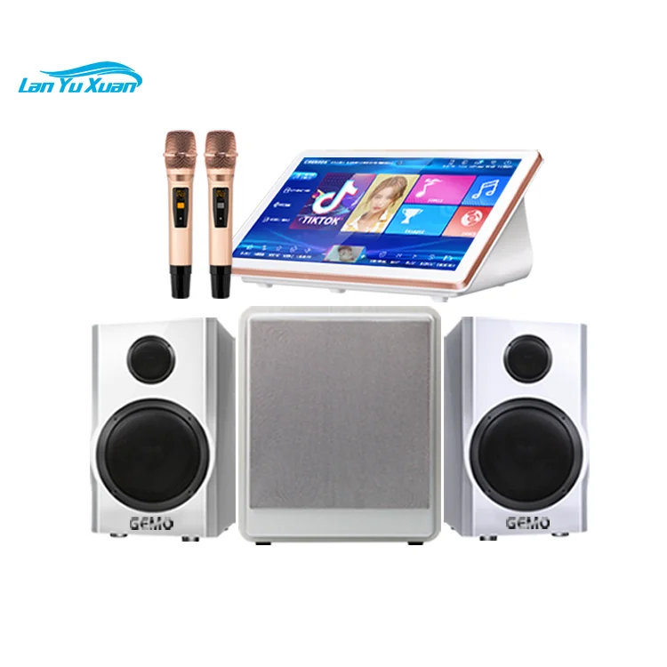 

High Quality KTV Sing Portable 19 Inch Karaoke System Subwoofer with Mic Speakers Sound Box Players KTV Karaoke Machine