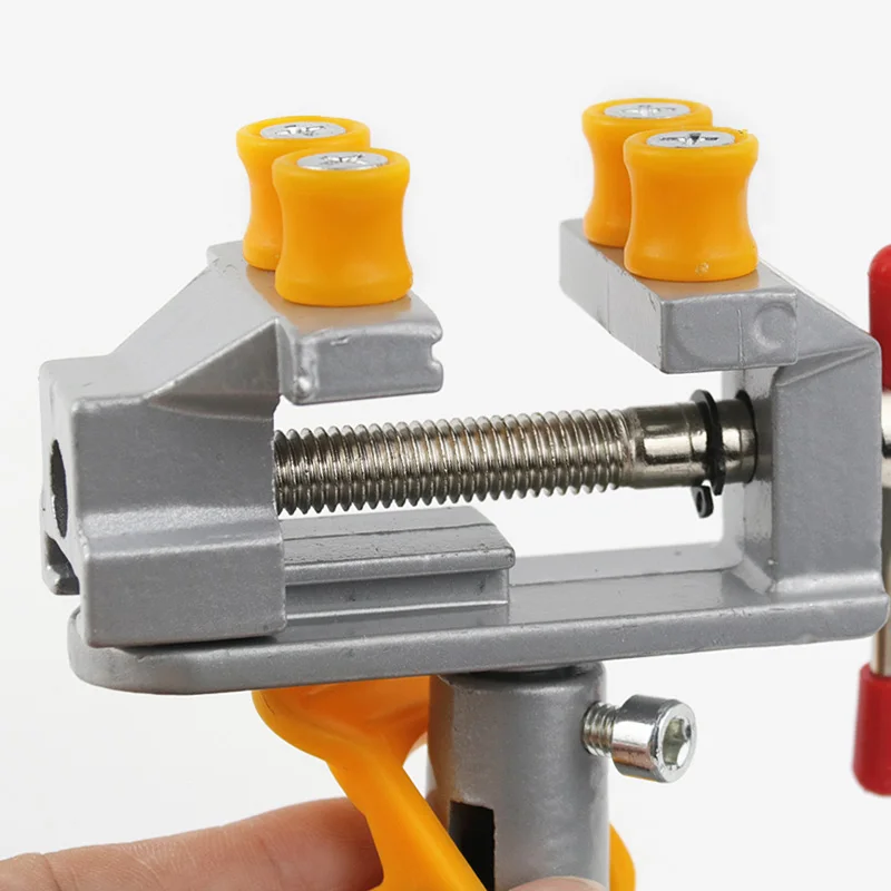 Table Vise Household Workbench Toggle Clamp Pliers Adjustable Jaw Screw Quick Positioning Fixture 360 Degree Rotating