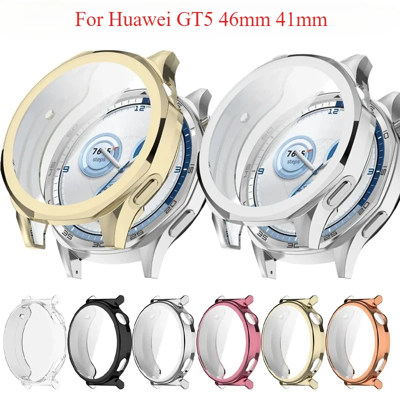 TPU Protector Case For Huawei Watch GT5 41MM 46MM soft TPU All inclusive cases cover protective shell Smart Watch Accessories