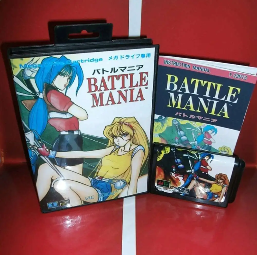 

Боевая мания с коробкой и руководством для 16-битного игрового картриджа Sega MD, система Megadrive Genesis