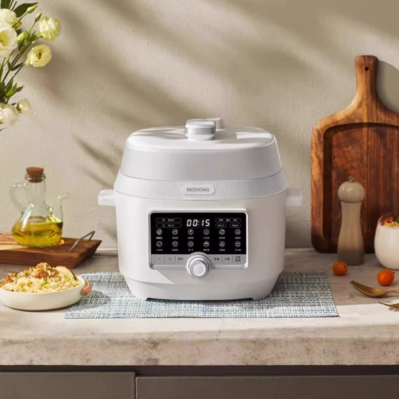 Electric Pressure Cooker 5L Dual Inner Pot Multi Function Rice Cooker Stew Soup One Pot Programmable Fast Cooking Home Use