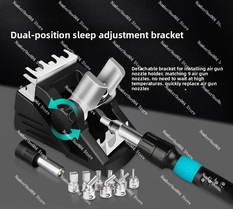 

8650 2024 1300W Hot Air 3 Mode Digital Display Intelligent BGA Rework Station For PCB Chip Repair Tool