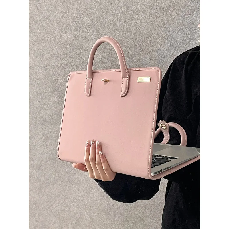 

Розовая сумка для ноутбука, уличная портативная защитная сумка для ноутбука, защитные чехлы для планшета с отверстием для рассеивания тепла