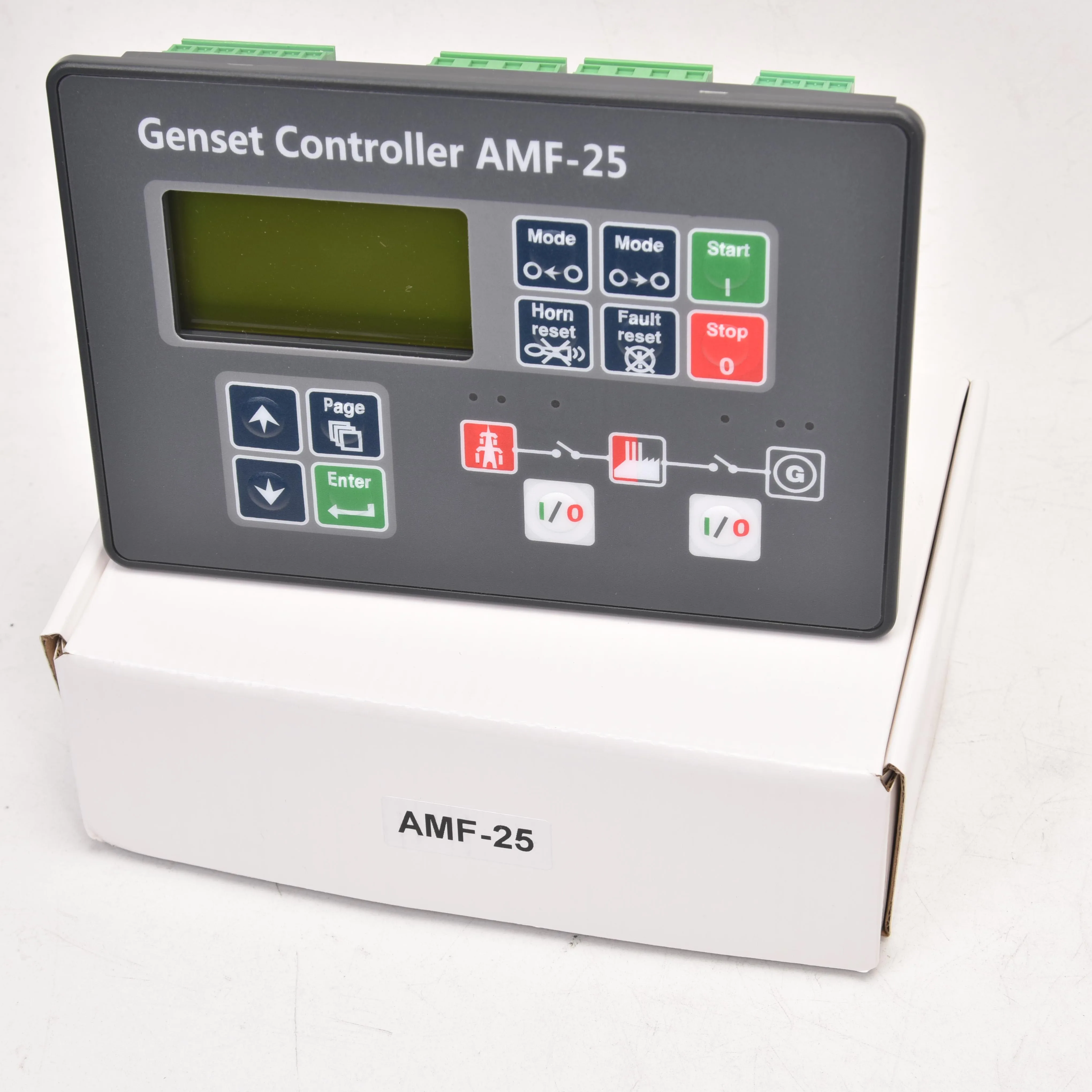 Genset Controller AMF‑25 Generator Auto Start Control Panel AMF25 For Diesel Generator Set Replace InteliLite NT AMF‑25
