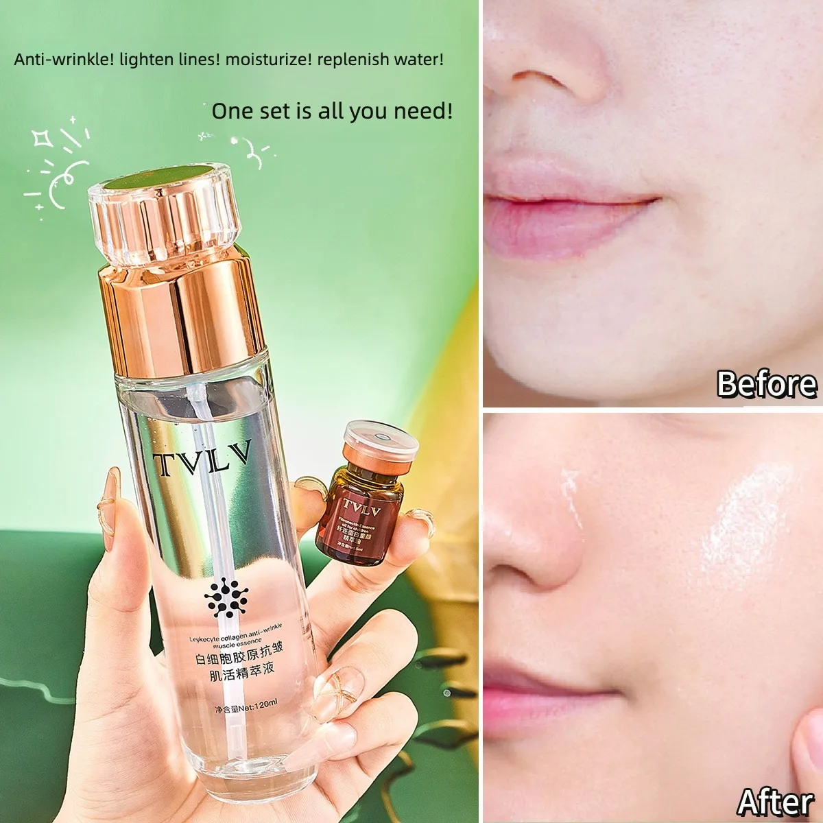 White Blood Cell Moisturizing Anti-Wrinkle Set Reduces Fine Lines Repairs Skin Hydrates Brightens Anti-Aging Firming Skin care