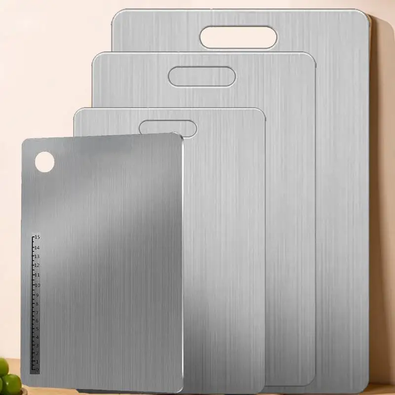 Thickened Stainless Steel Cutting Board Antibacterial and Mildew-proof Household Cutting Board Kitchen Kneading Dough Board