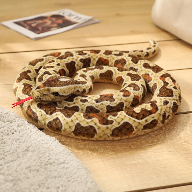 Serpente Di Peluche Gigante 160 Cm – Morbido E Realistico, Perfetto Per Scherzi, Decorazione E Regali Divertenti