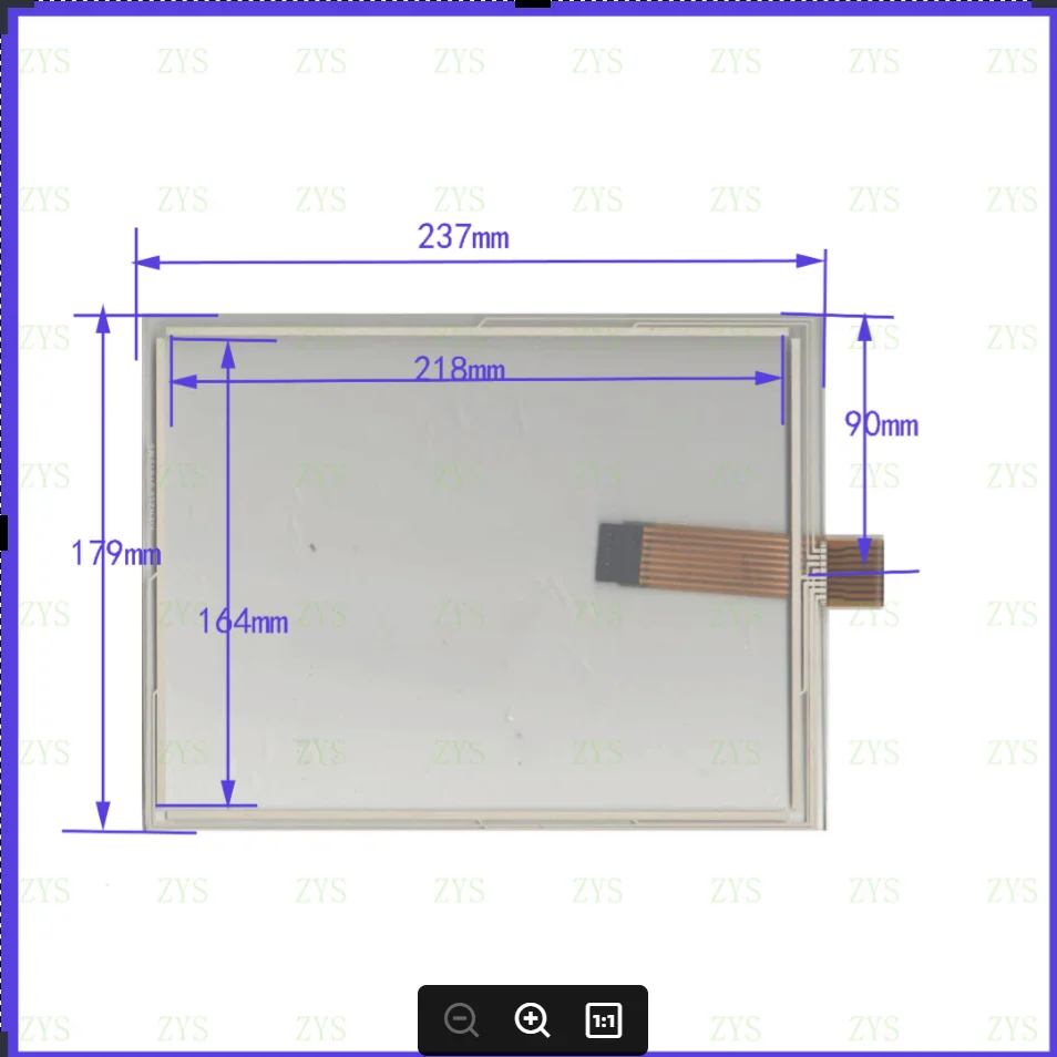 

ZhiYuSun KIENZLE SYSTEMS 237 мм * 177 мм 10,4 дюйма 8 линий резистивная сенсорная панель, 237*179 промышленное применение