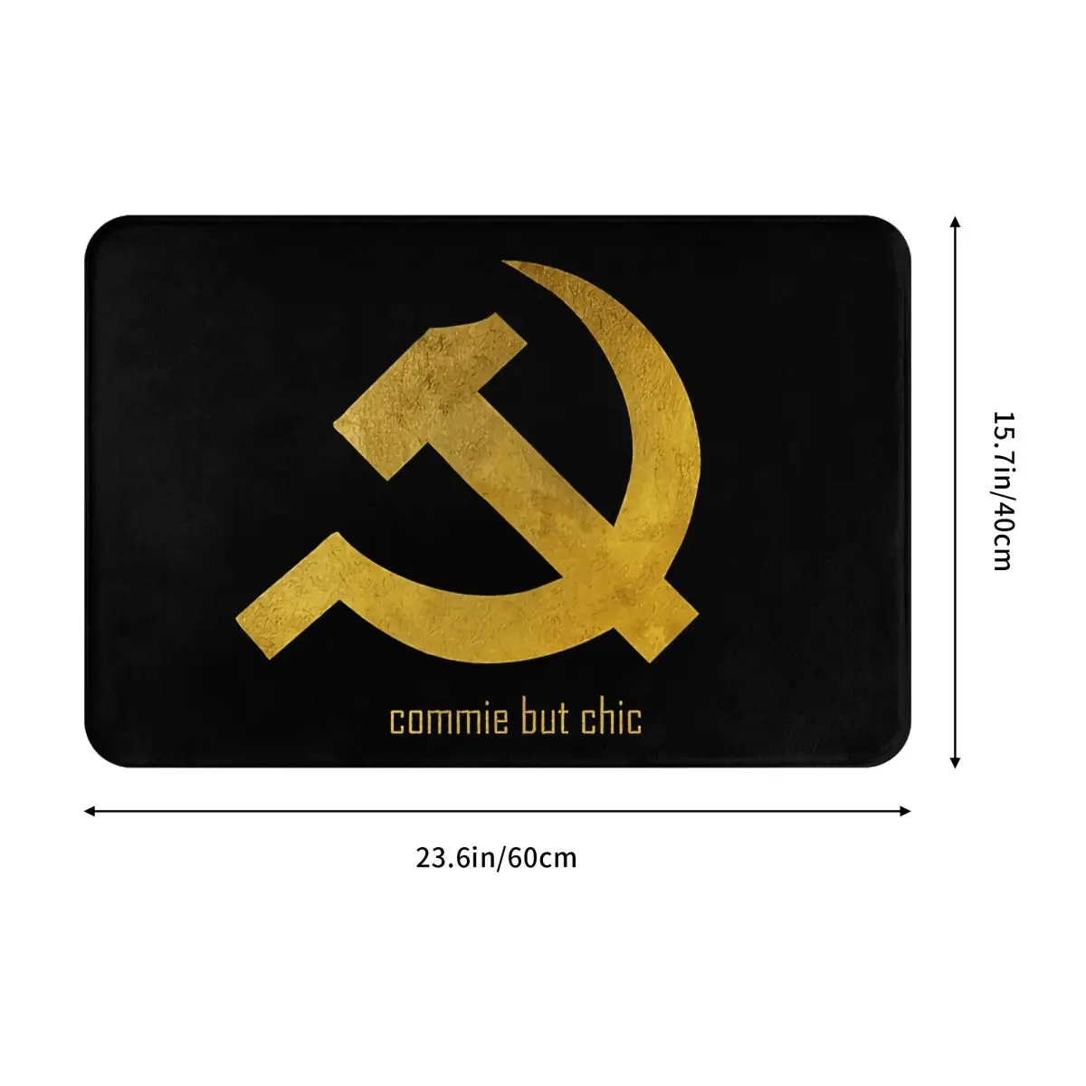 Russian CCCP Non-slip Doormat Communist Symbol Hammer Sickle Commie Chic Bath Kitchen Mat Outdoor Carpet Flannel Pattern Decor