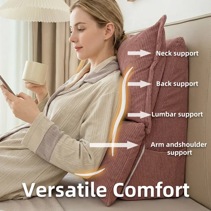 Triangular Backrest  Headboard Pillow Cute Pillow Cojines Decorativos Floor Cushion Headrest Cushion Thickened High Resilience