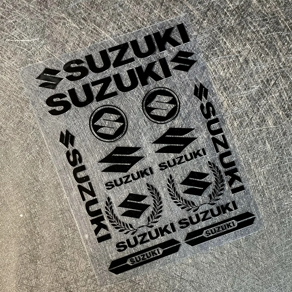 Suzuki Logo Motorrad Personalisierte Dekorative Aufkleber für Karosserie Helm Stoßdämpfer Kreative Wasserdichte Modifizierte Aufkleber Dekoration