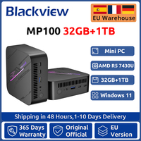 Blackview MP100 NEW Mini PC AMD Ryzen 5 7430U Windows 11 6-Core 12-thread 32GB DDR4 1TB SSD WiFi 6 Mini Computer PC BT5.2