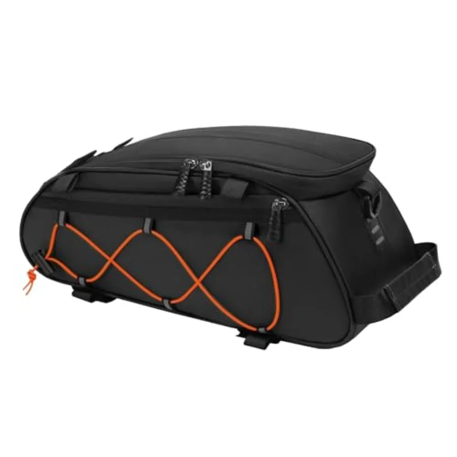 

Bike Rack Bag with 2 Removable Panniers Waterproof Bike Trunk Cooler Storage Handbag Insulated Bicycle Rear Seat Pouch Bicycle