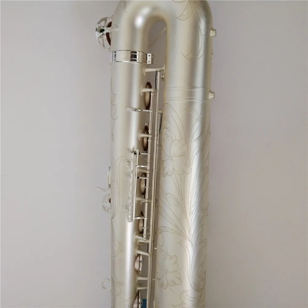 Pinsel versilbert mit niedrigem A #   Key Professionelles Baritonsaxophon