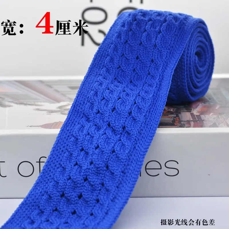 4cm wide wool knit with diy coat sweater extra wide trousers side seam strip ribbon accessories