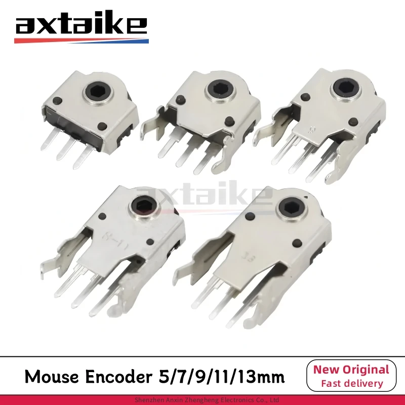 10PCS Mouse Encoder 5mm 7mm 9mm 11mm 13mm Rolling Switch Roller Encoder Mouse Navigation Mouse Repair Parts Connector