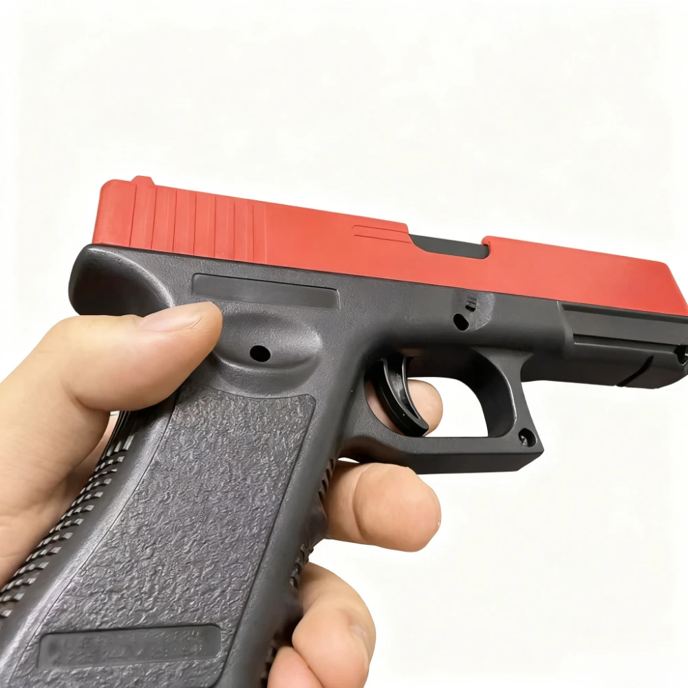 Soft Bullet  Airsoft Pistol Manual G17 Toy Gun Lower Magazine With Laser Outdoor Sports CS Game  for Children Adults Gift