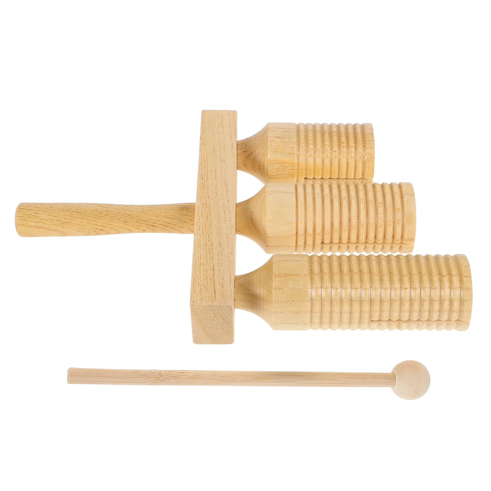 Mu Bangzi Toddler Guiro Toy Wooden Percussion Instrument Kids Tone Block Musical Instruments for Toddlers Toys